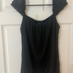 Wrapper Elegant Black Top with Lace Details